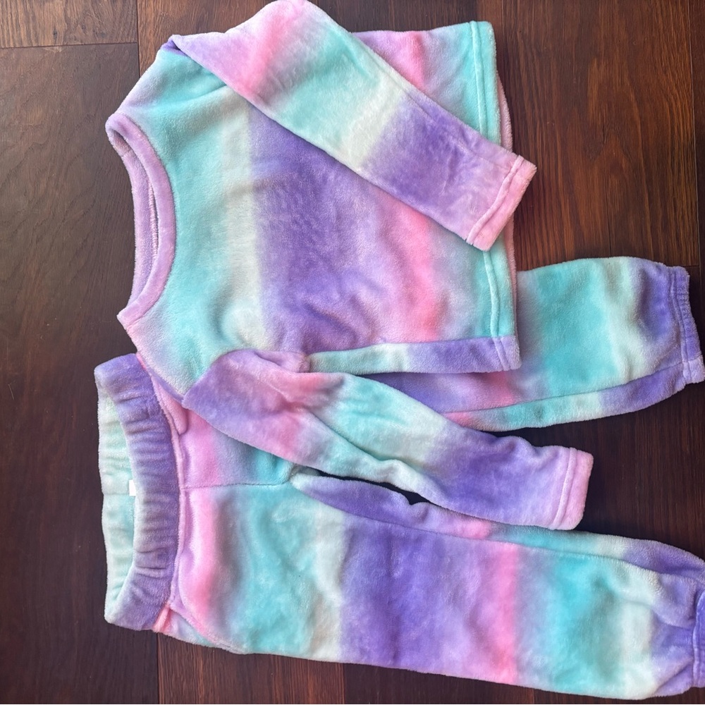 SO Cozy Lounge Set Pastel Tie Dye Pajamas Warm